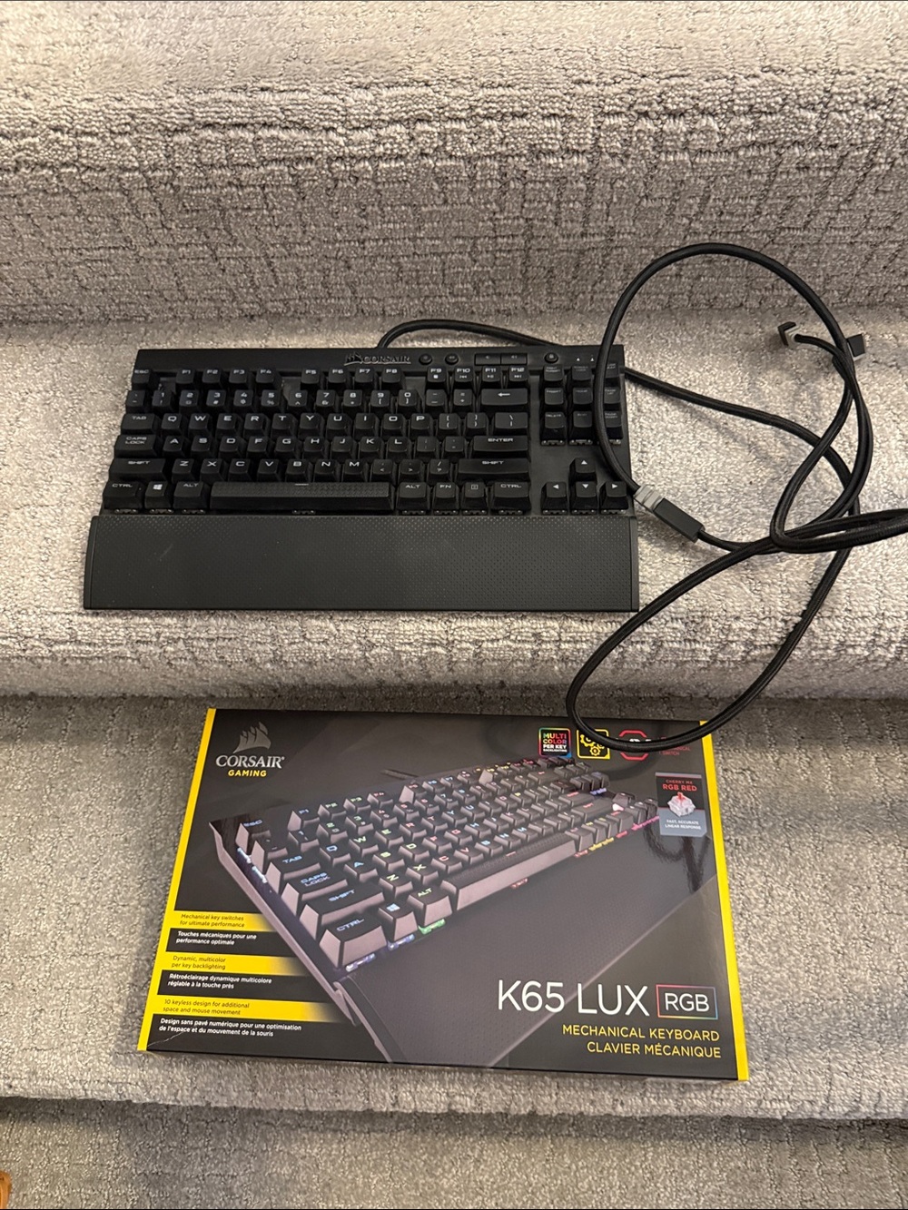 Corsair K65 LUX RGB Mechanical Keyboard - Black